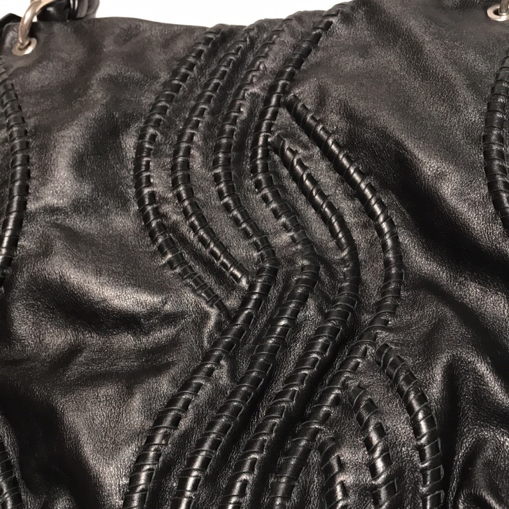 Kenaf shoulder leather bag. Pre-owned but never used - Picture 2 of 4